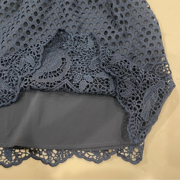 Abercrombie & Fitch Blue Eyelet Mini Dress - Picture 6 of 13